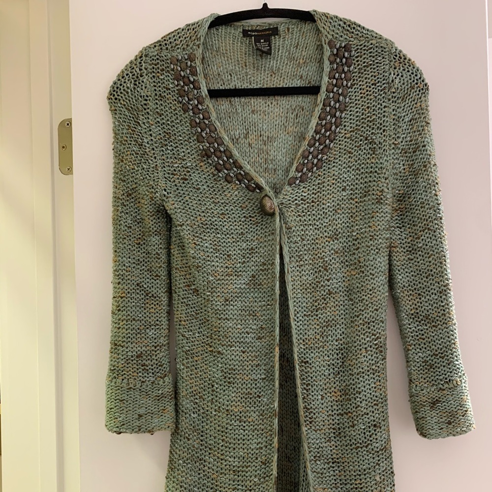 BCBG MAXAZRIA LONG CARDIGAN
